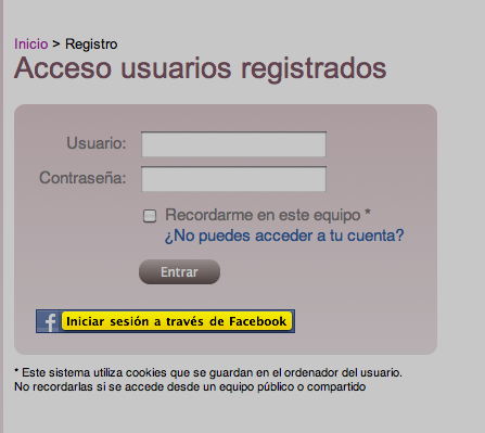 registro Facebook